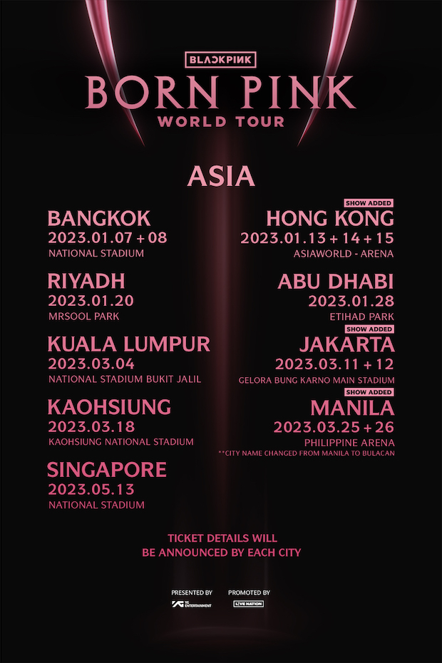 ยืนยันจัดสนามศุภฯ!! เวิลด์ทัวร์ BLACKPINK เปิดขายบัตรตั้งแต่ 16 พ.ย.นี้