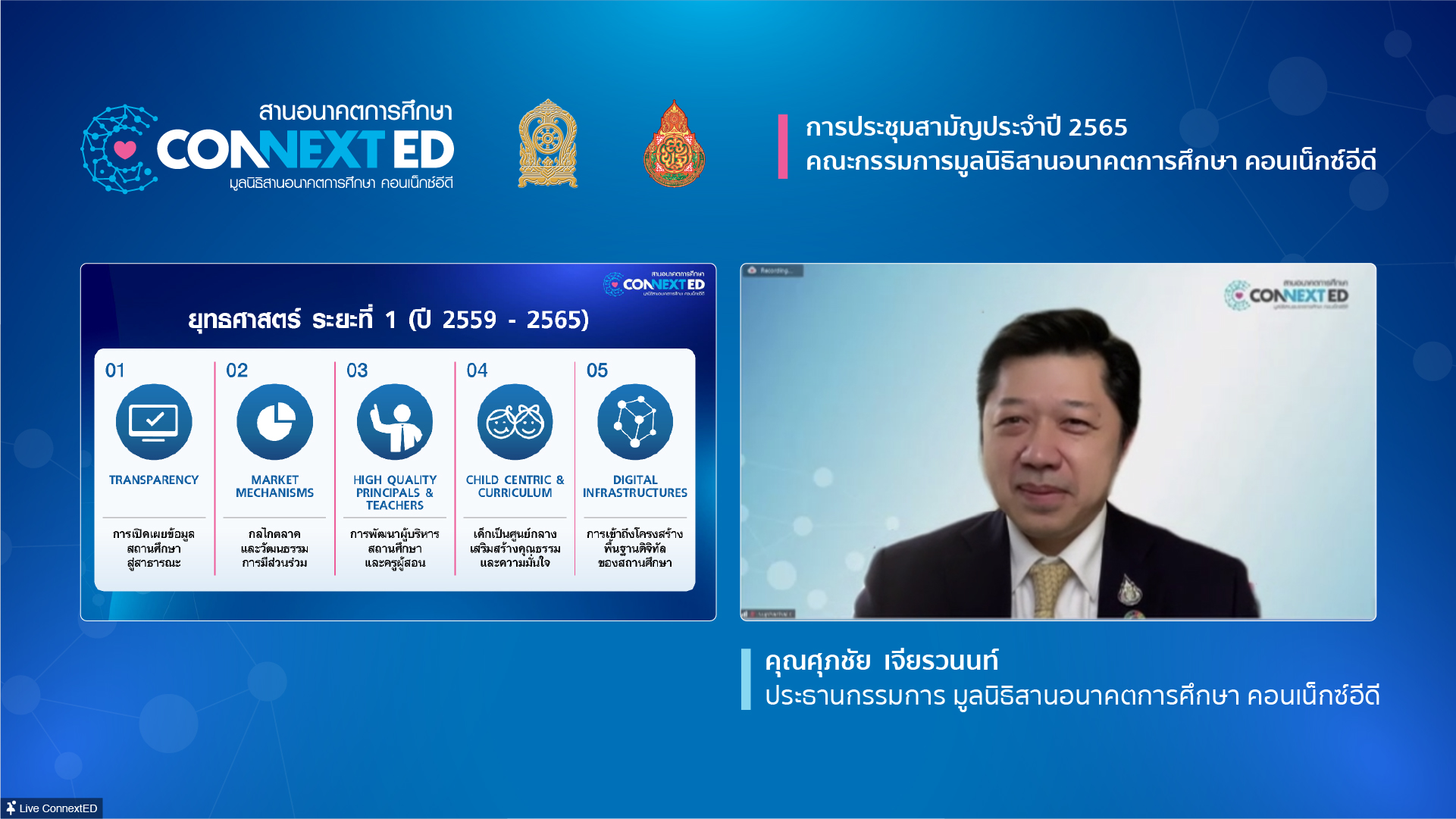 มูลนิธิสานอนาคตการศึกษา คอนเน็กซ์อีดี จัดประชุมสามัญคณะกรรมการ สานต่อเจตนารมณ์ สร้าง “เด็กดีมีความสามารถ”