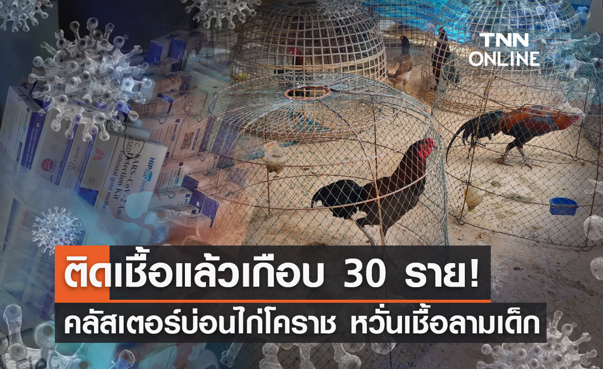 จับตา! คลัสเตอร์บ่อนไก่โคราช พบติดเชื้อ 30 ราย หวั่นเชื้อลามเด็ก