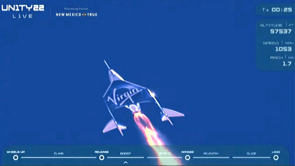 เจ้าของ Virgin Galactic บินสำเร็จ ขิงแรงใส่ Blue Origin!!