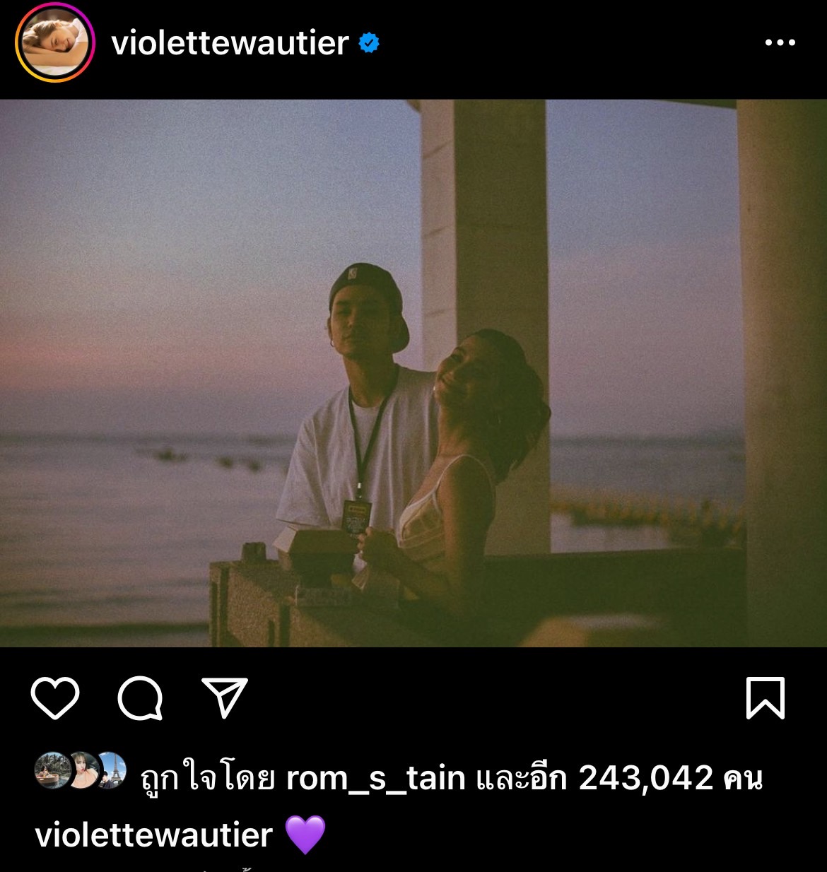 วี วิโอเลต ลงภาพคู่ เก้า จิรายุ สยบข่าวเม้าท์ คู่รักเลิกเงียบ!! วี วิโอเลต ลงภาพคู่ เก้า จิรายุ สยบข่าวเม้าท์ คู่รักเลิกเงียบ!!