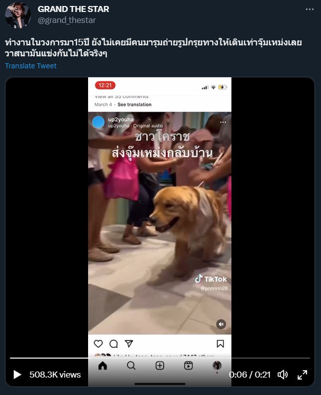 15ปีในวงการยังไม่ได้ขนาดนี้ แกรนด์ กรณ์ภัสสร อิจฉาเซเลบ TIKTOK จุ๊มเหม่ง คนรุมถ่ายรูป