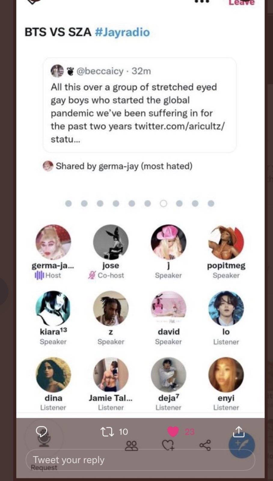 ARMY เป็นงง อยู่ๆ V BTS ถูกนักร้องสาว SZA ทวิตว่าไม่สนใจเธอทั้งๆที่ไม่เป็นความจริง! ARMY เป็นงง อยู่ๆ V BTS ถูกนักร้องสาว SZA ทวิตว่าไม่สนใจเธอทั้งๆที่ไม่เป็นความจริง!