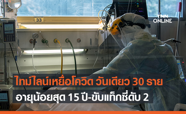 เปิดไทม์ไลน์เหยื่อโควิด เสียชีวิตวันเดียว 30 ราย อายุน้อยสุด 15 ปี - คนขับแท็กซี่ดับ 2
