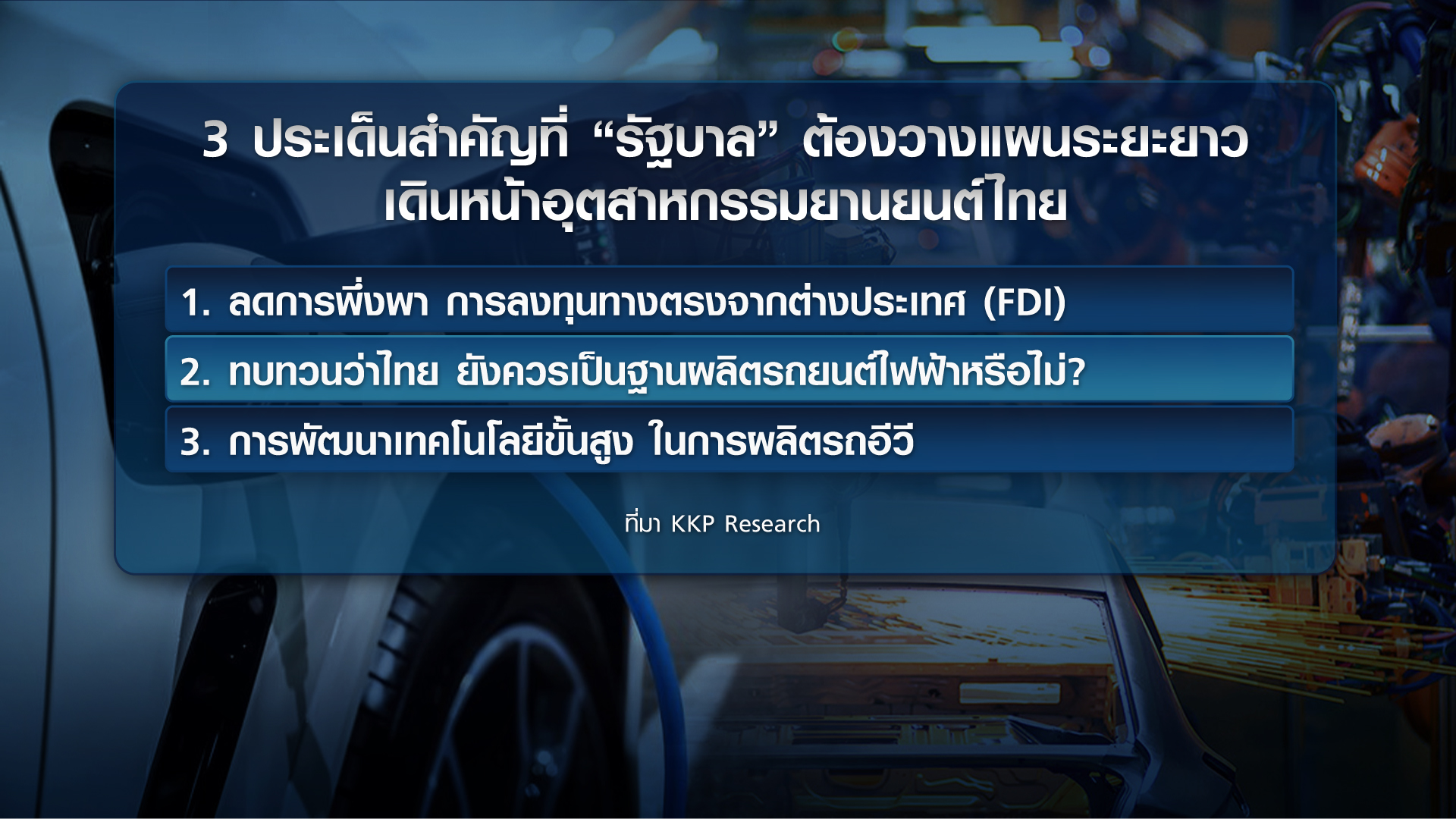 ไทยอยู่ตรงไหน ในยุค “อีวี” ครองโลก ไทยอยู่ตรงไหน ในยุค “อีวี” ครองโลก