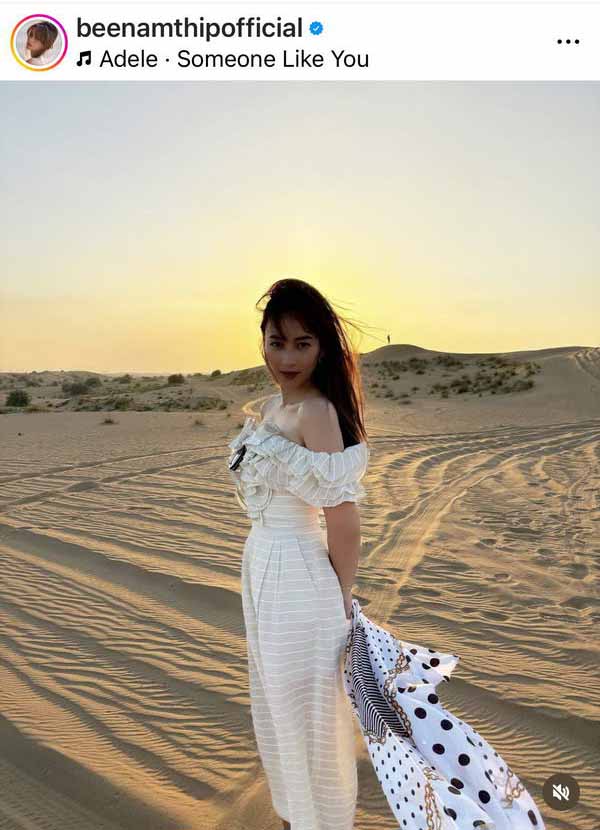 ทะเลทรายหวานฉ่ำ! บี น้ำทิพย์ ควง ไฮโซฟลุค ทัวร์ดูไบสุดสวีท