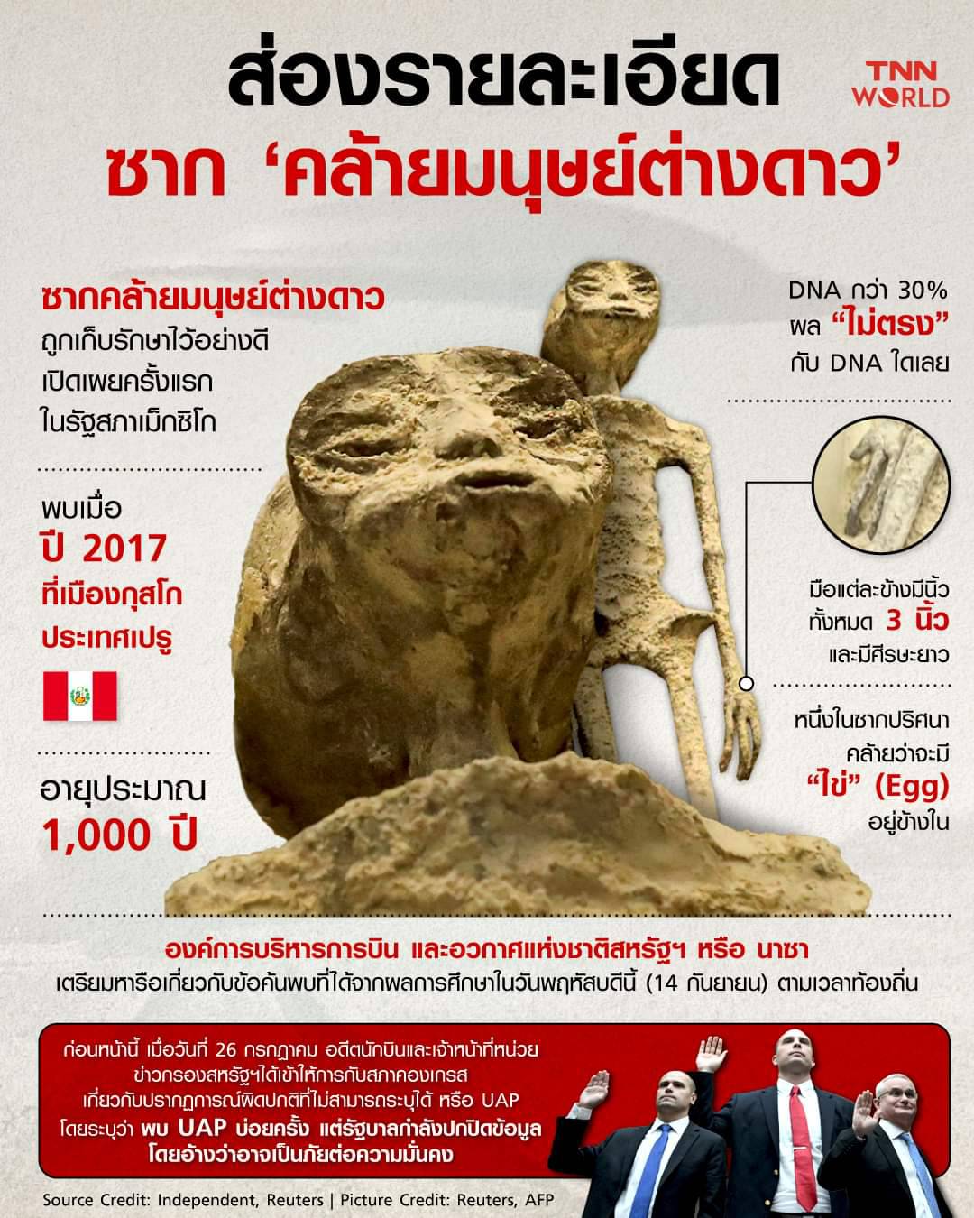 ส่องรายละเอียด ซาก ‘คล้ายมนุษย์ต่างดาว’ ส่องรายละเอียด ซาก ‘คล้ายมนุษย์ต่างดาว’