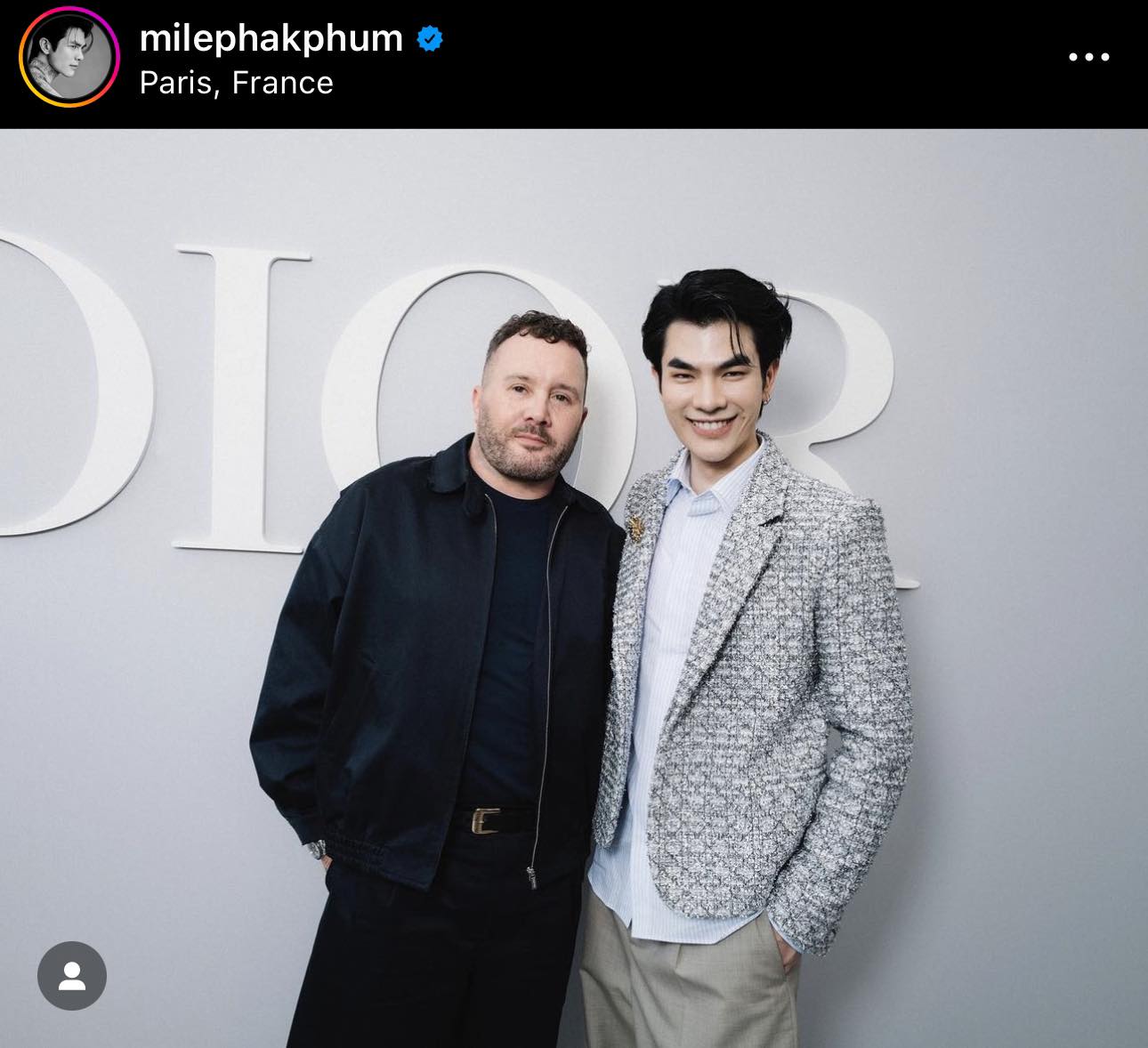 มาย ภาคภูมิ สร้างมูลค่าทางสื่อสูงกว่า 88 ล้านบาท จากการร่วมชมแฟชั่นโชว์ Dior 