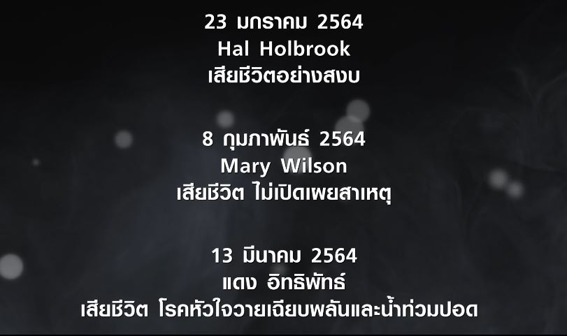 Scoop รำลึกดาวดับแสง 2564 