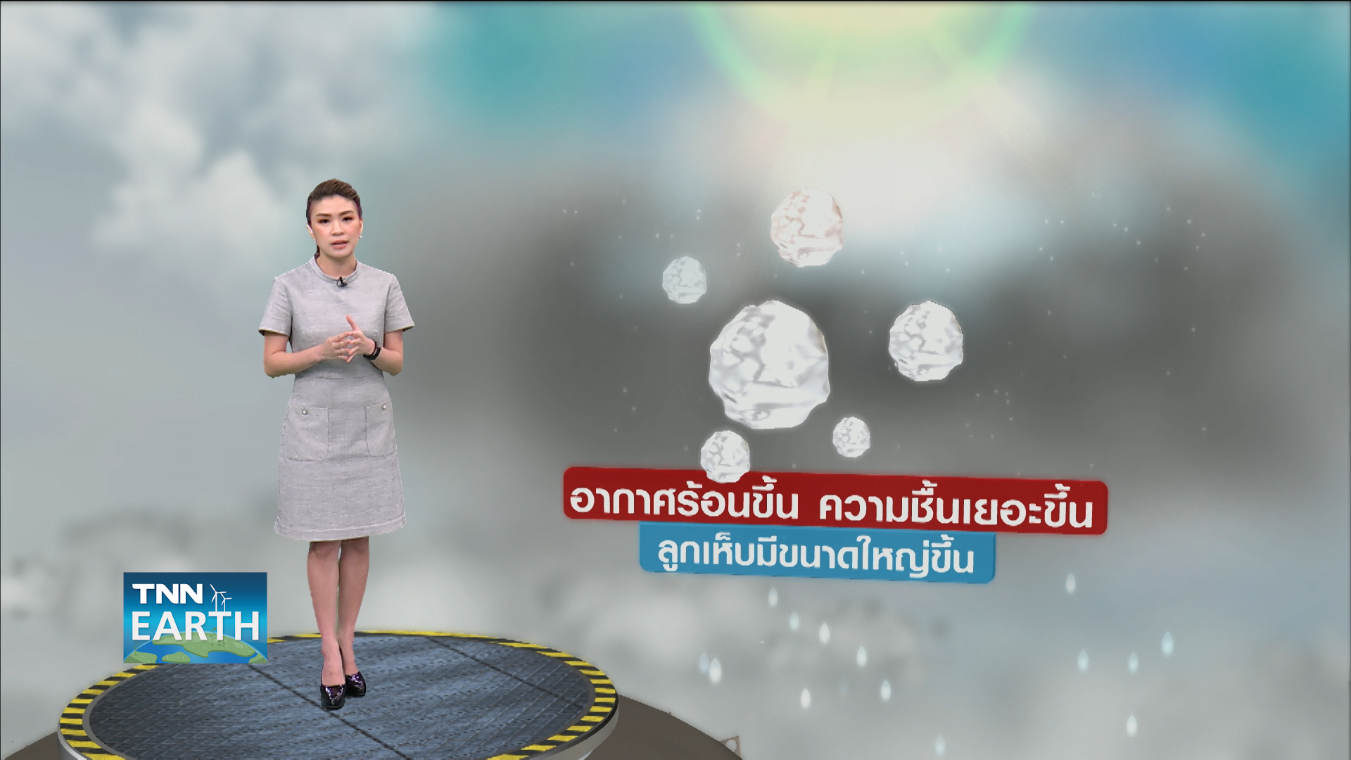 งานวิจัยชี้ ภาวะโลกร้อนทำ ลูกเห็บ ใหญ่ขึ้น งานวิจัยชี้ ภาวะโลกร้อนทำ ลูกเห็บ ใหญ่ขึ้น