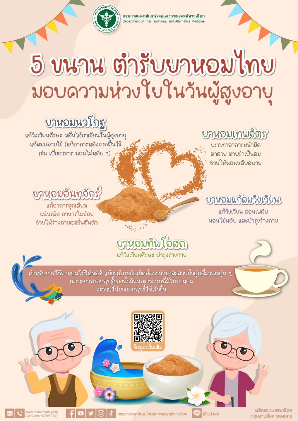 5 ตำรับยาหอมไทย เหมาะสำหรับอาการยอดฮิตและใช้ดูแลผู้สูงอายุ