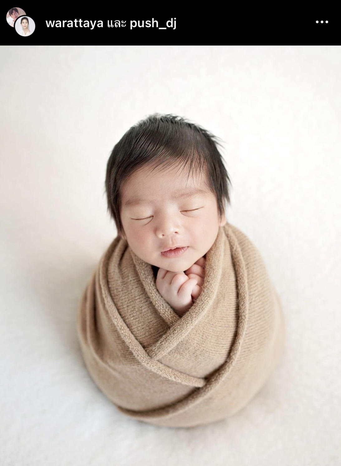 พุฒ-จุ๋ย อวดภาพลูกชายน้อง พีร์เจ ถ่ายแบบแรกเกิด พุฒ-จุ๋ย อวดภาพลูกชายน้อง พีร์เจ ถ่ายแบบแรกเกิด