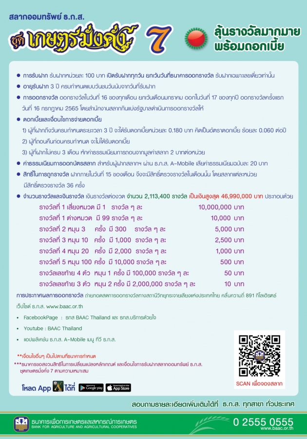 สลาก ธ.ก.ส. เตรียมเปิดจอง ช่วงที่ 2 ก.ย.นี้ วันไหนเช็กเลยที่นี่!