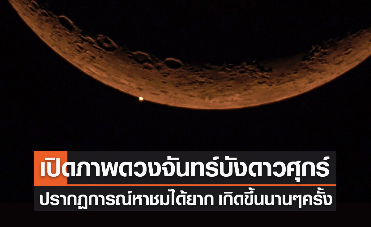 ดวงจันทร์บังดาวศุกร์ เปิดภาพปรากฏการณ์ มองเห็นได้ด้วยตาเปล่า 