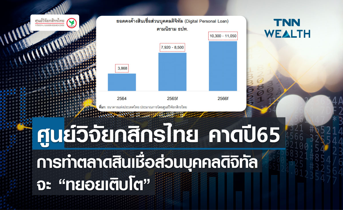 ศูนย์วิจัยกสิกรไทยคาด ปี 65 การทำตลาดสินเชื่อส่วนบุคคลดิจิทัลจะ ทยอยเติบโต