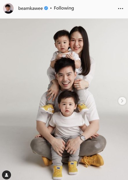 บีม กวี แฮปปี้!! ภรรยาท้องลูกแฝดอีกครั้ง ด้าน น้องธีร์-น้องพีร์ ขึ้นแท่นพี่ชาย 