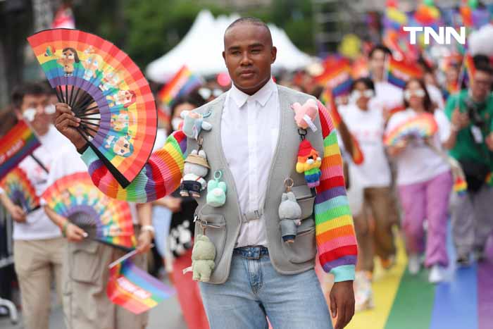 LGBTQIAN+ คนดังกว่า 500 ชีวิต บน Rainbow Runway ยาว 80 เมตร ร่วมฉลอง Pride Month