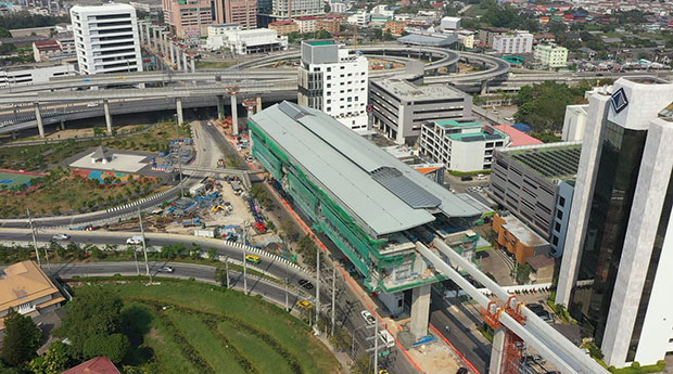 รฟม.เผยรถไฟฟ้าสายสีชมพู-เหลือง คืบหน้า 70% เร่งเก็บงานสถาปัตยกรรมให้ทันเปิดปี 65 รฟม.เผยรถไฟฟ้าสายสีชมพู-เหลือง คืบหน้า 70% เร่งเก็บงานสถาปัตยกรรมให้ทันเปิดปี 65