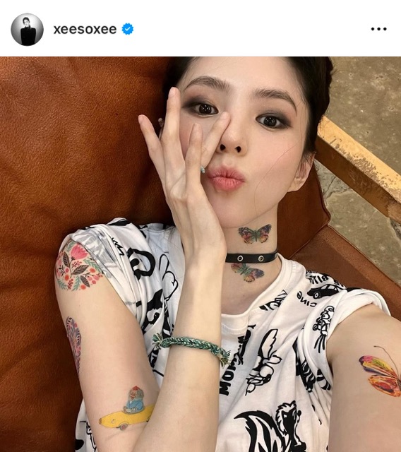 ‘ฮันโซฮี' กับแทททูรอยสักใหม่กับลายดอกไม้สุดสวย ‘ฮันโซฮี' กับแทททูรอยสักใหม่กับลายดอกไม้สุดสวย