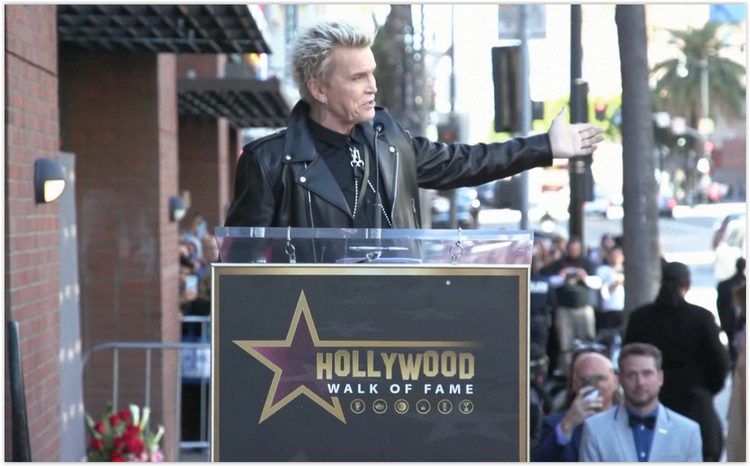 “Billy Idol”  ได้รับดวงดาว “Hollywood Walk of Fame”  