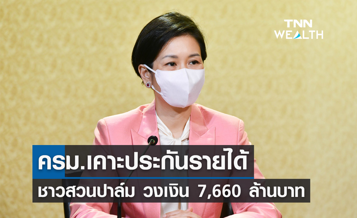 ครม.อนุมัติโครงการประกันรายได้เกษตรกรชาวสวนปาล์มน้ำมัน 7,660 ลบ.