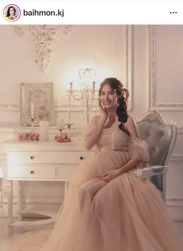 ออร่าคุณแม่จับ ใบหม่อน กิตติยา ถ่ายภาพก่อนคลอด สวยหวานละมุนใจ