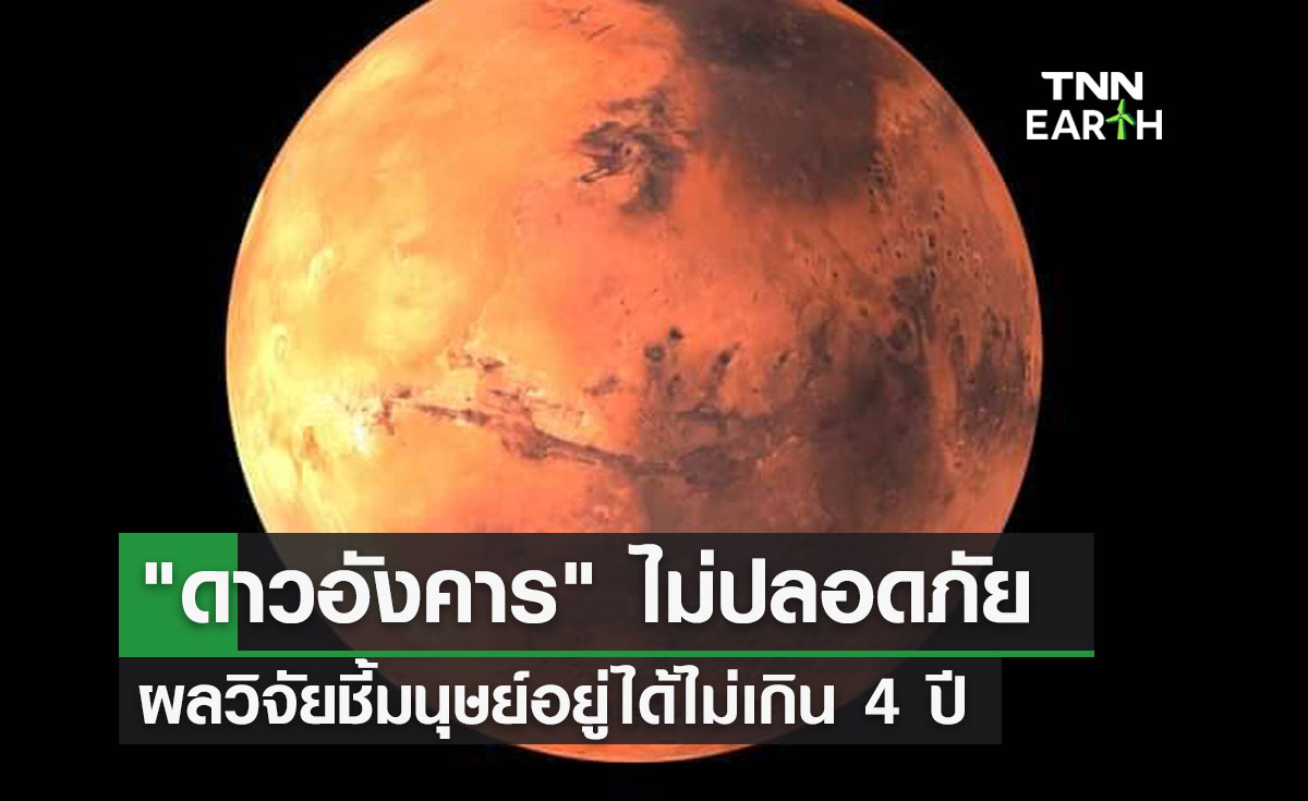  ดาวอังคาร ไม่ปลอดภัย  ผลวิจัยชี้มนุษย์อยู่ได้ไม่เกิน 4 ปี