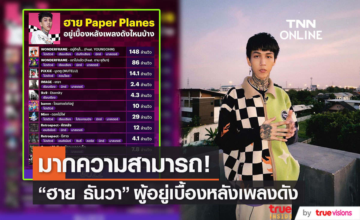 ฮาย Paper Planes ผู้อยู่เบื้องหลังเพลงไทยสุดฮิต