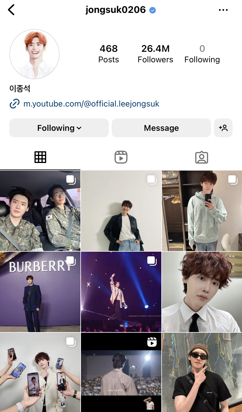 ส่องไอจีนักแสดงชายฝั่งเกาหลีที่มียอดฟอลมากที่สุด ส่องไอจีนักแสดงชายฝั่งเกาหลีที่มียอดฟอลมากที่สุด