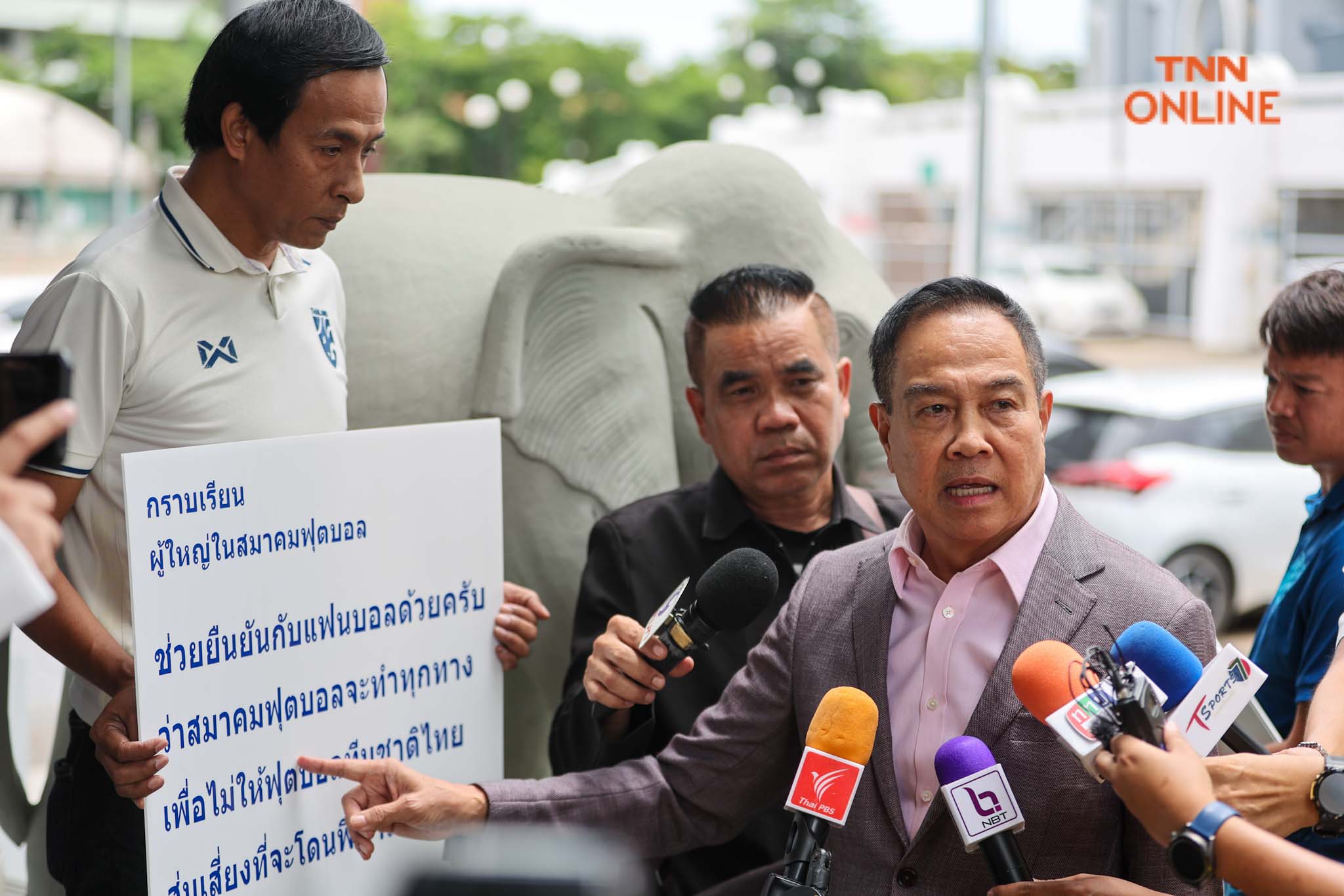 “สมยศ” ยืนยันแทรกแซงล้านเปอร์เซ็นพร้อมหาทางออกบอลไทยในอนาคต