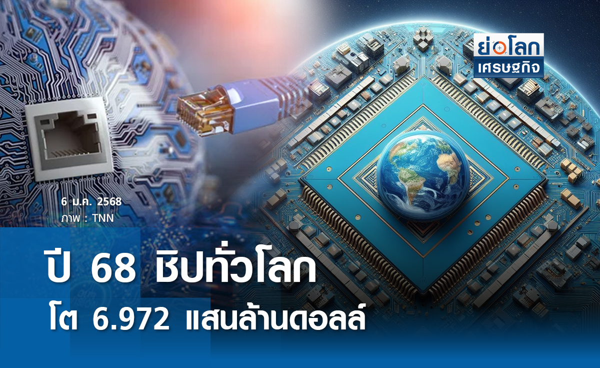 ปี68"ชิป"ทั่วโลกจะโต 6.972 แสนล้านดอล