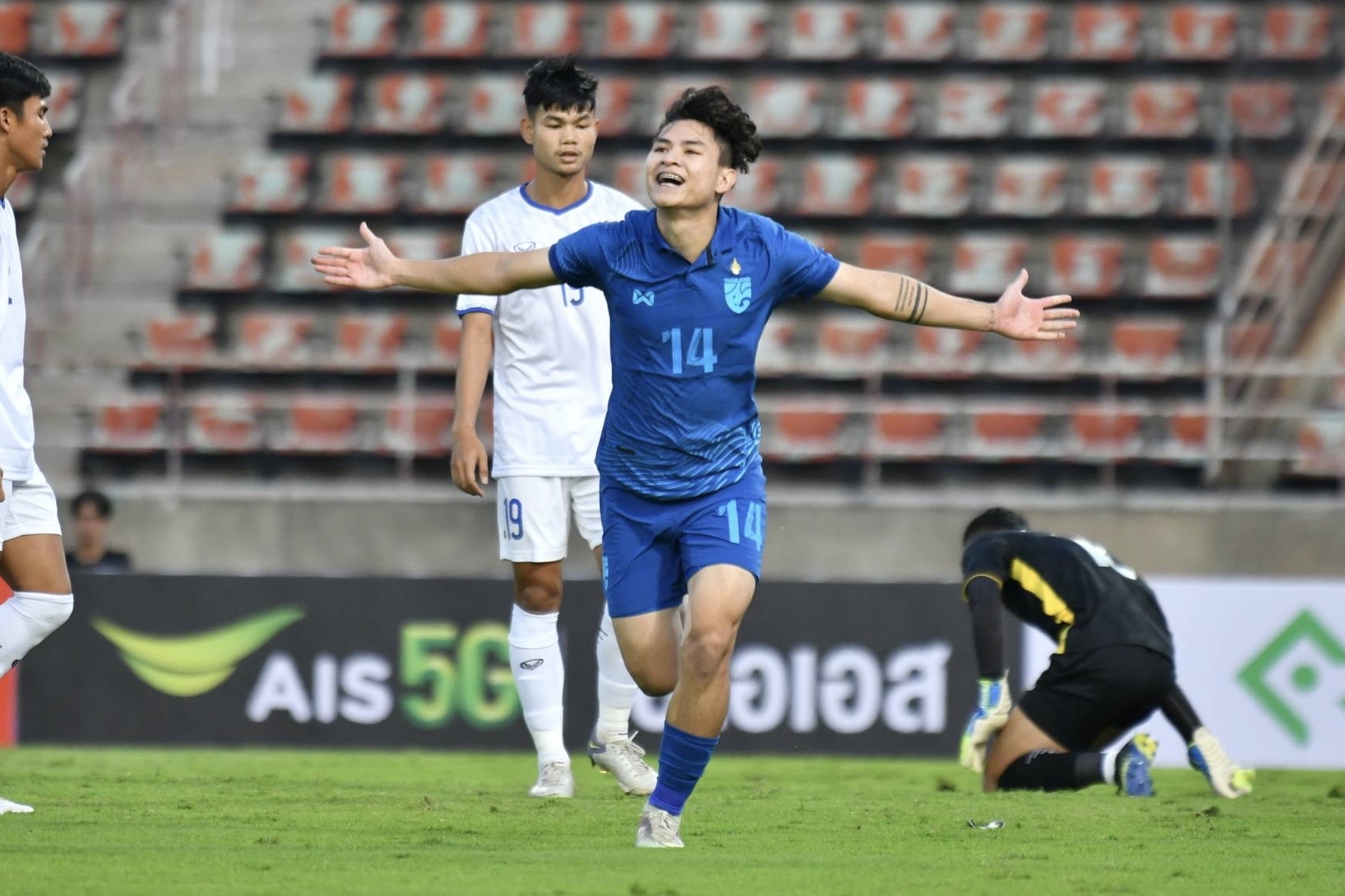 ผลฟุตบอลอุ่นเครื่อง 2022 ไทยU23 พบ ลาว
