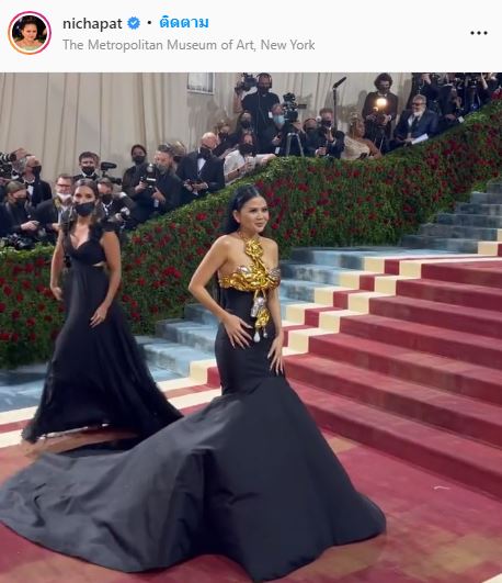  “ป่าน ณิชาภัทร” ลุคสุดเริดเฉิดฉายในงาน Met Gala 2022  