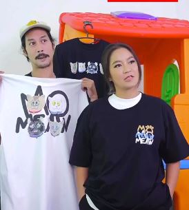 เปิ้ล - เบิร์ด ไลฟ์ขายเสื้อ Mo meaw พร้อมทำเสื้อรุ่นลิมิเต็ด 2 ตัว เพื่อแตงโม  