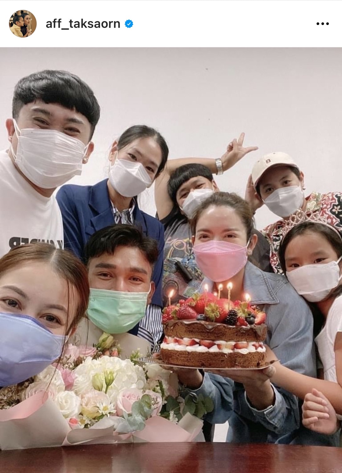 แอฟ ทักษอร ฉลองวันเกิดเรียบง่าย ด้านนักร้องหนุ่มร่วมอวยพร