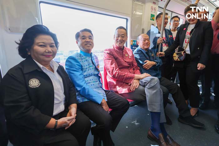นายก ประเดิมนั่งรถไฟฟ้า สายสีชมพูก่อนเปิดให้ ปชช. ทดลองใช้ฟรีบ่ายนี้ นายก ประเดิมนั่งรถไฟฟ้า สายสีชมพูก่อนเปิดให้ ปชช. ทดลองใช้ฟรีบ่ายนี้