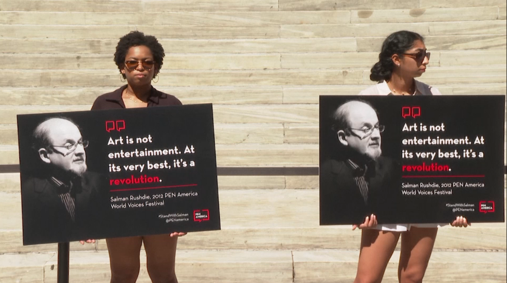เหล่านักเขียนดัง รวมตัวประกาศจุดยืนเคียงข้าง “Salman Rushdie”