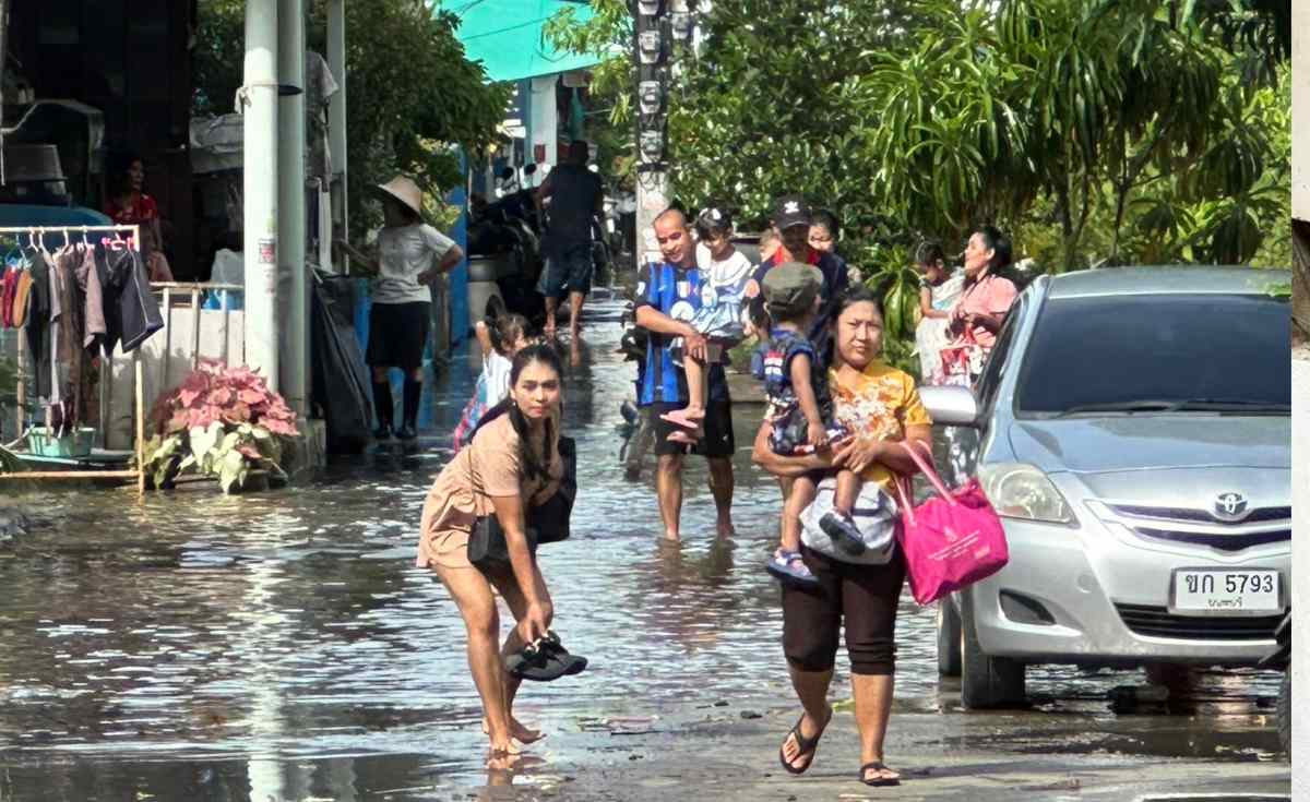 ชุมชนริมเจ้าพระยาน้ำเอ่อท่วม จากน้ำหนุนหนักสุดรอบสัปดาห์ ชุมชนริมเจ้าพระยาน้ำเอ่อท่วม จากน้ำหนุนหนักสุดรอบสัปดาห์
