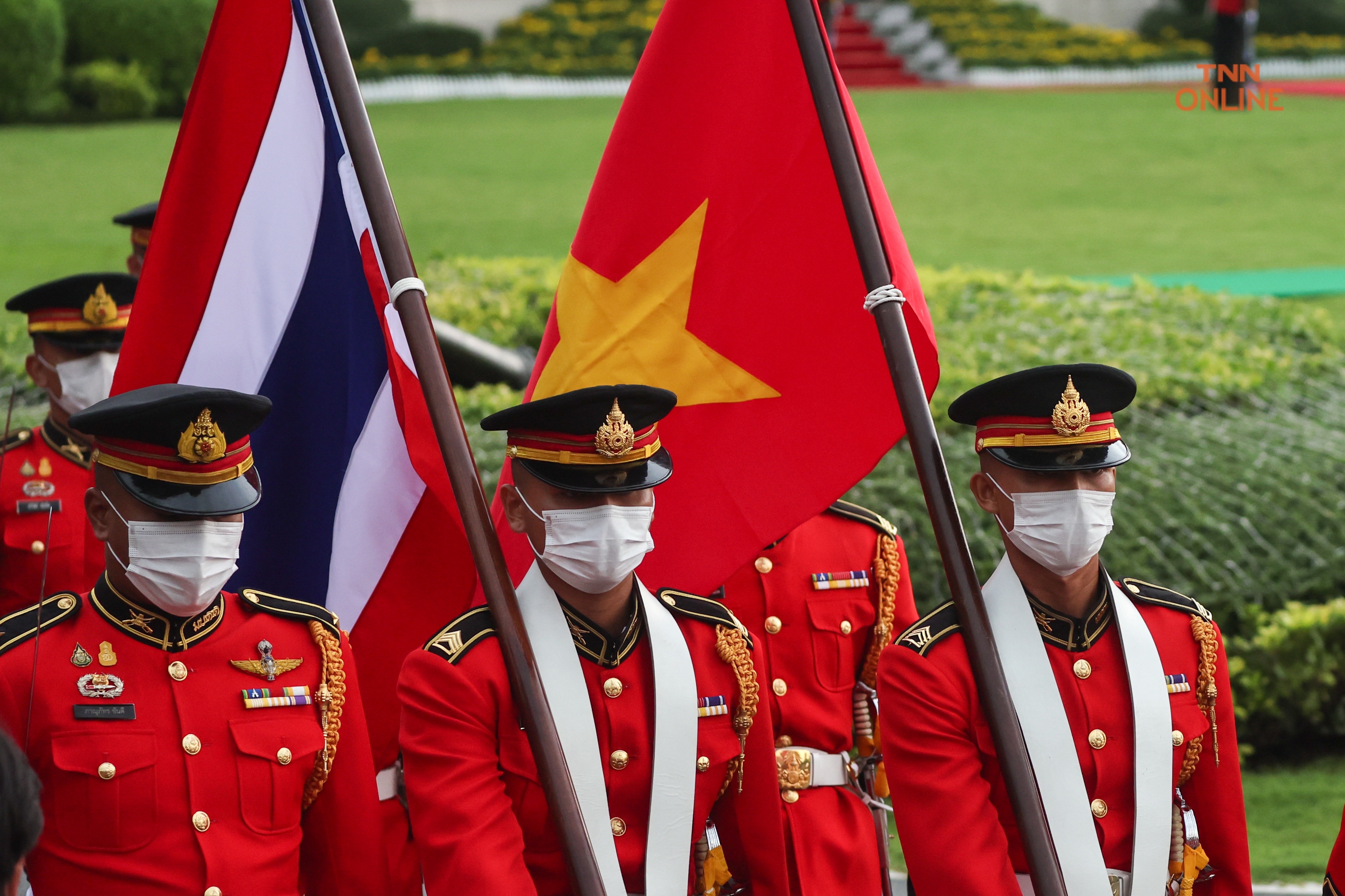 พิธีตรวจแถวกองทหารเกียรติยศ นายกฯต้อนรับประธานาธิบดีเวียดนามในโอกาสเข้าร่วมการประชุม APEC 2022 พิธีตรวจแถวกองทหารเกียรติยศ นายกฯต้อนรับประธานาธิบดีเวียดนามในโอกาสเข้าร่วมการประชุม APEC 2022