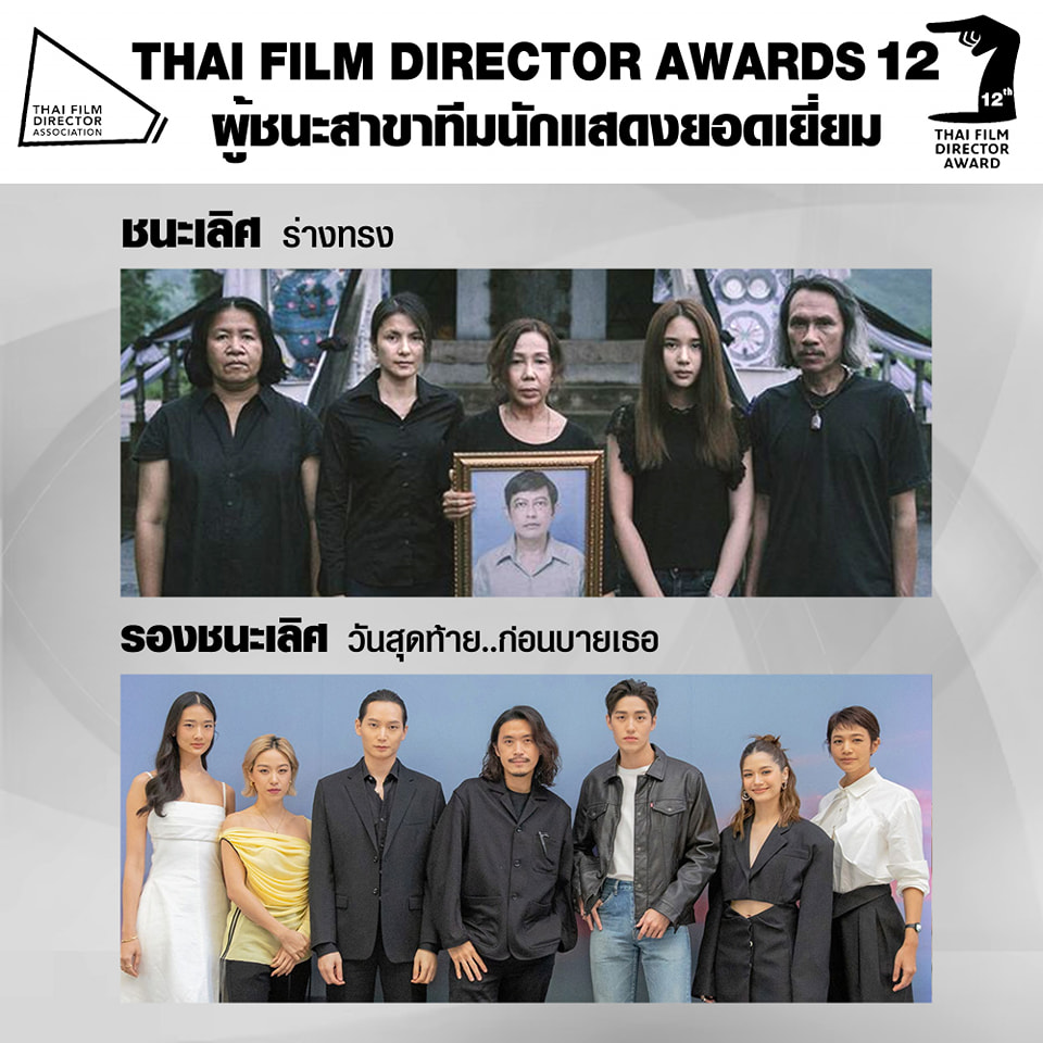 สรุปผลรางวัลงาน สมาคมผู้กำกับภาพยนตร์ไทย ครั้งที่ 12 ร่างทรง คว้ารางวัลภาพยนตร์ยอดเยี่ยม สรุปผลรางวัลงาน สมาคมผู้กำกับภาพยนตร์ไทย ครั้งที่ 12 ร่างทรง คว้ารางวัลภาพยนตร์ยอดเยี่ยม