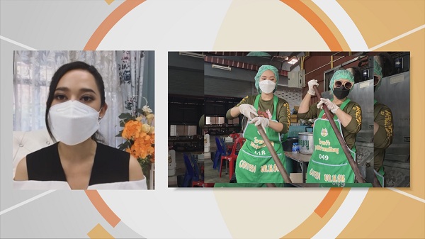 ทับทิม อัญรินทร์ จูงมือคุณแม่ ทําอาหารส่งให้ทีมแพทย์ (มีคลิป) ทับทิม อัญรินทร์ จูงมือคุณแม่ ทําอาหารส่งให้ทีมแพทย์ (มีคลิป)