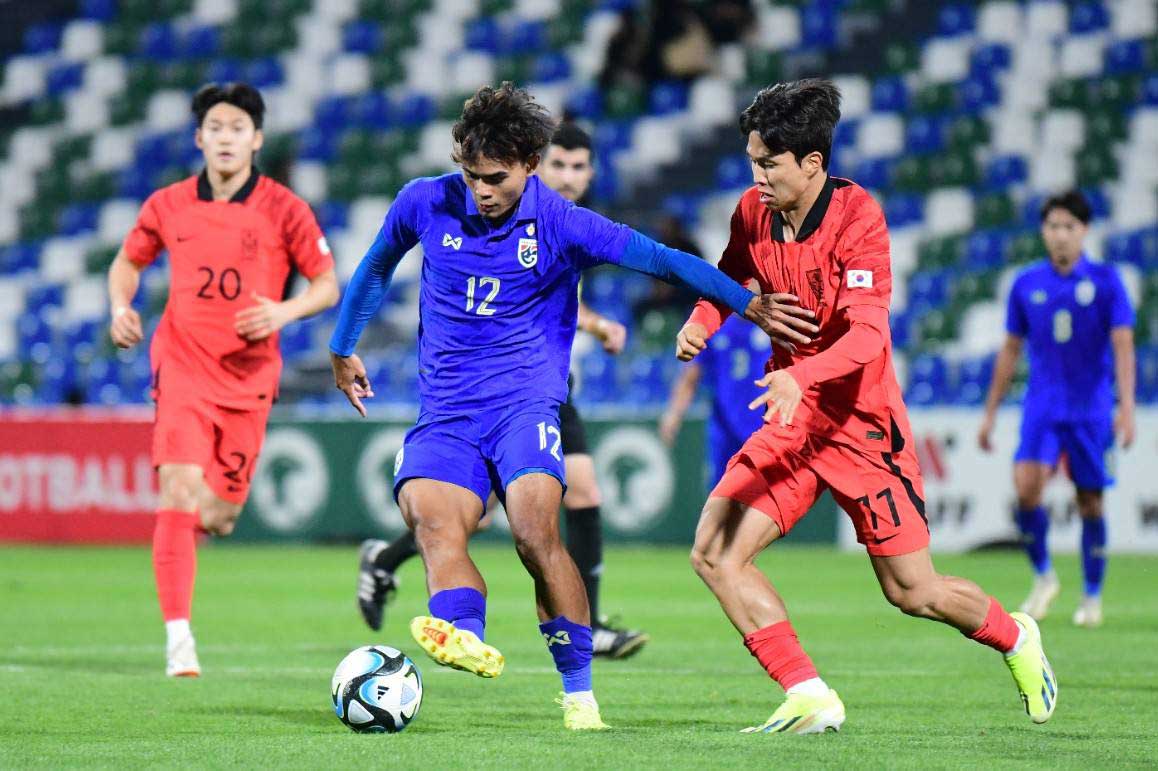 ช้างศึก U23 พ่าย เกาหลีใต้ ในศึก WAFF U23 Championship - Saudi 2024 นัดแรก