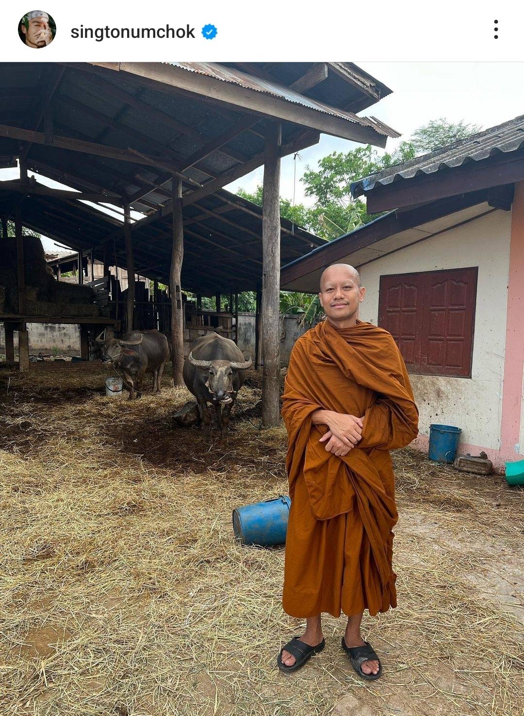 สิงโต นำโชค” เผยความรู้สึกหลังบวช รู้สึกเหมือนได้ชำระล้างจิตใจ