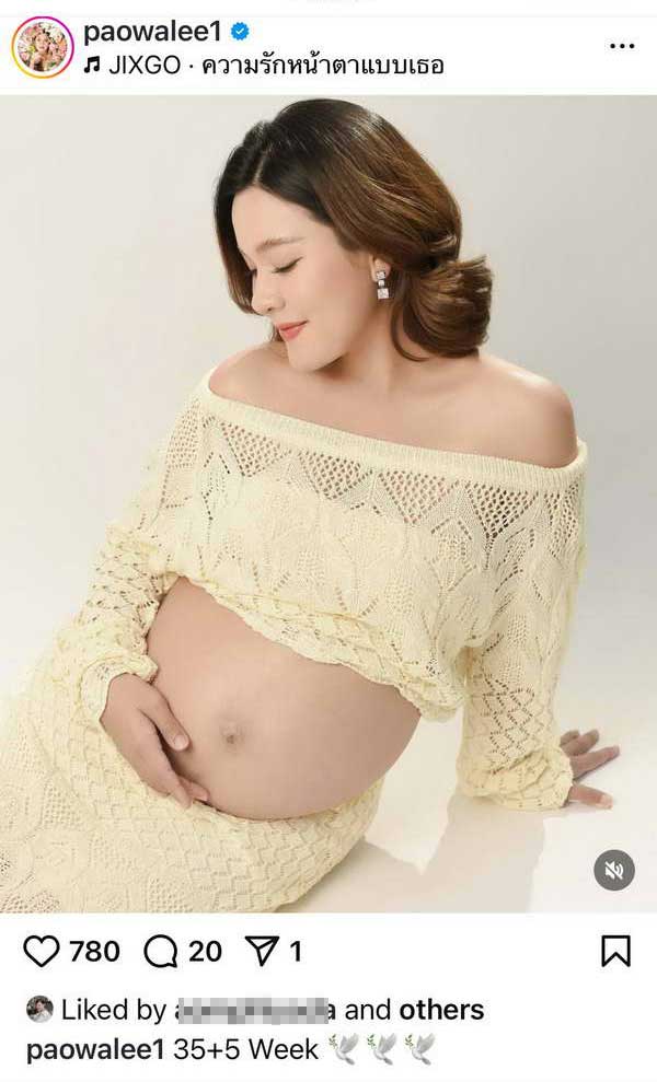 โค้งสุดท้าย! ว่าที่คุณแม่ เปาวลี พรพิมล อุ้มท้องเดือนที่ 9 ถ่ายแฟชั่นสุดสดใส