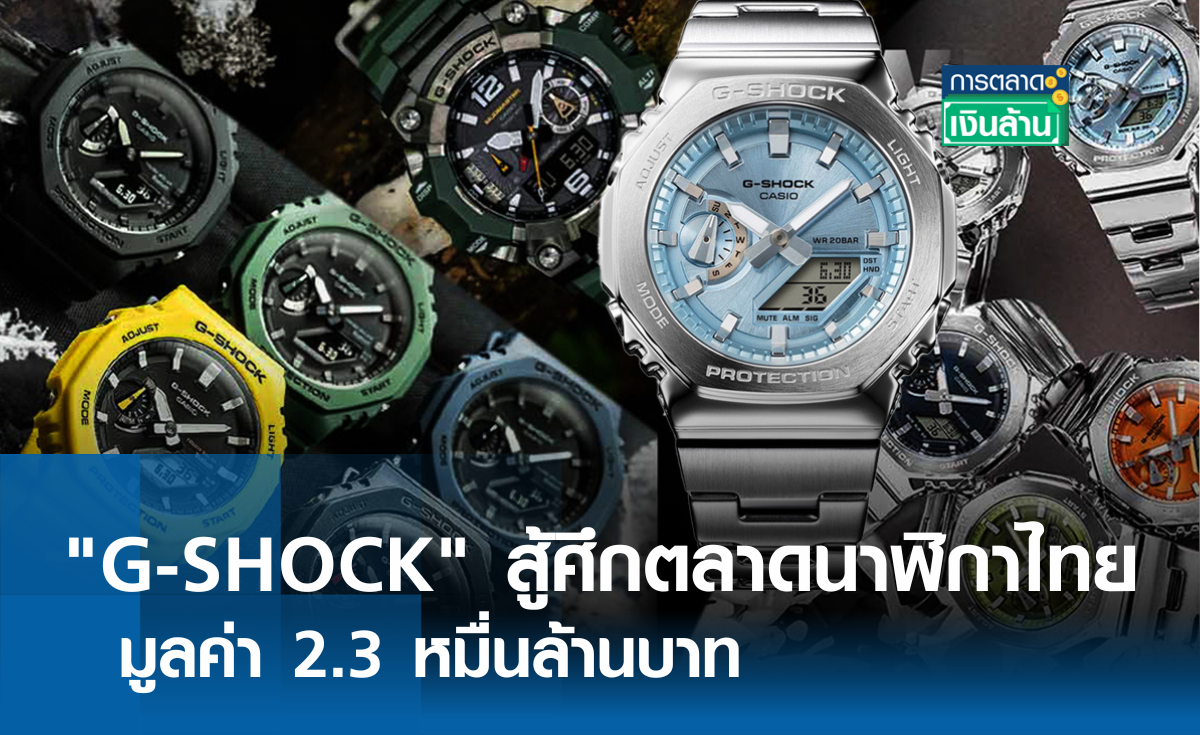 "G-SHOCK" สู้ศึกตลาดนาฬิกาไทย 2.3 หมื่นล้านบาท l การตลาดเงินล้าน