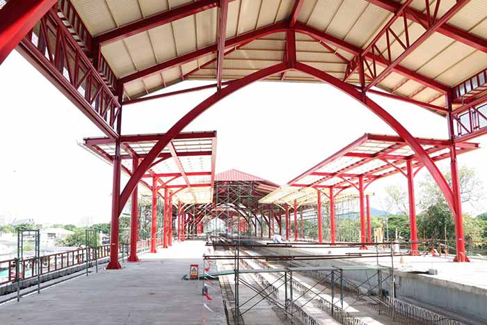 อัปเดตความคืบหน้ารถไฟทางคู่สายใต้ก่อสร้างเสร็จเกือบ 100% เตรียมเปิดเดินรถบางช่วง