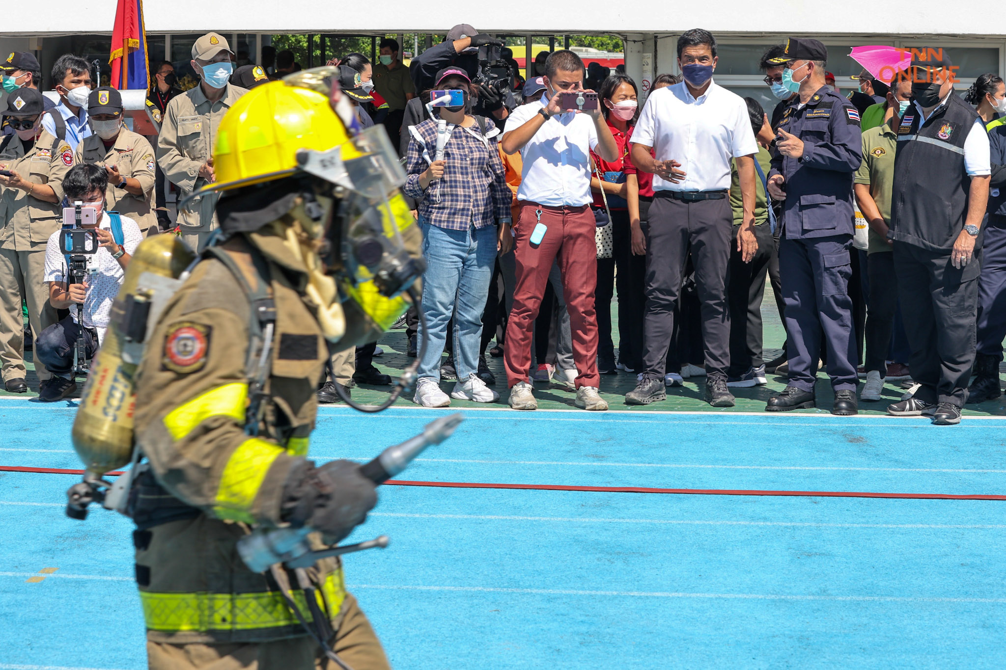 สำนักป้องกันและบรรเทาสาธารณภัย จัดแข่งขันทักษะการดับเพลิงและกู้ภัย ประจำปี 2565 เสริมความพร้อมก่อนออกปฎิบัติหน้าที่ 