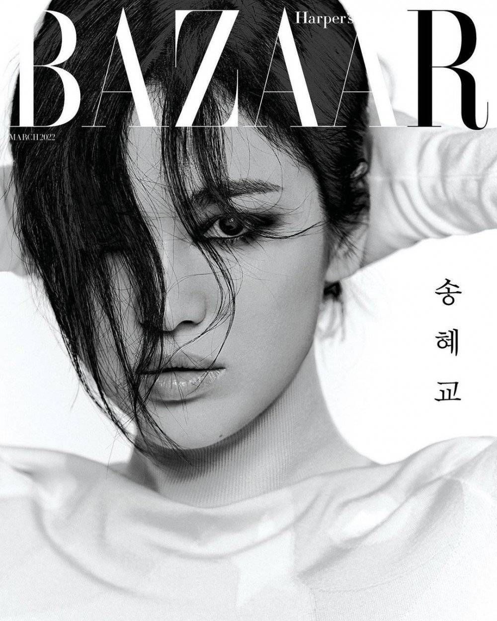ซงฮเยคโย เปลี่ยนลุคเป็นสาวเข้มดูลึกลับแต่ยังสวยไม่สร่างในการถ่ายแบบให้นิตยสาร Harper's Bazaar