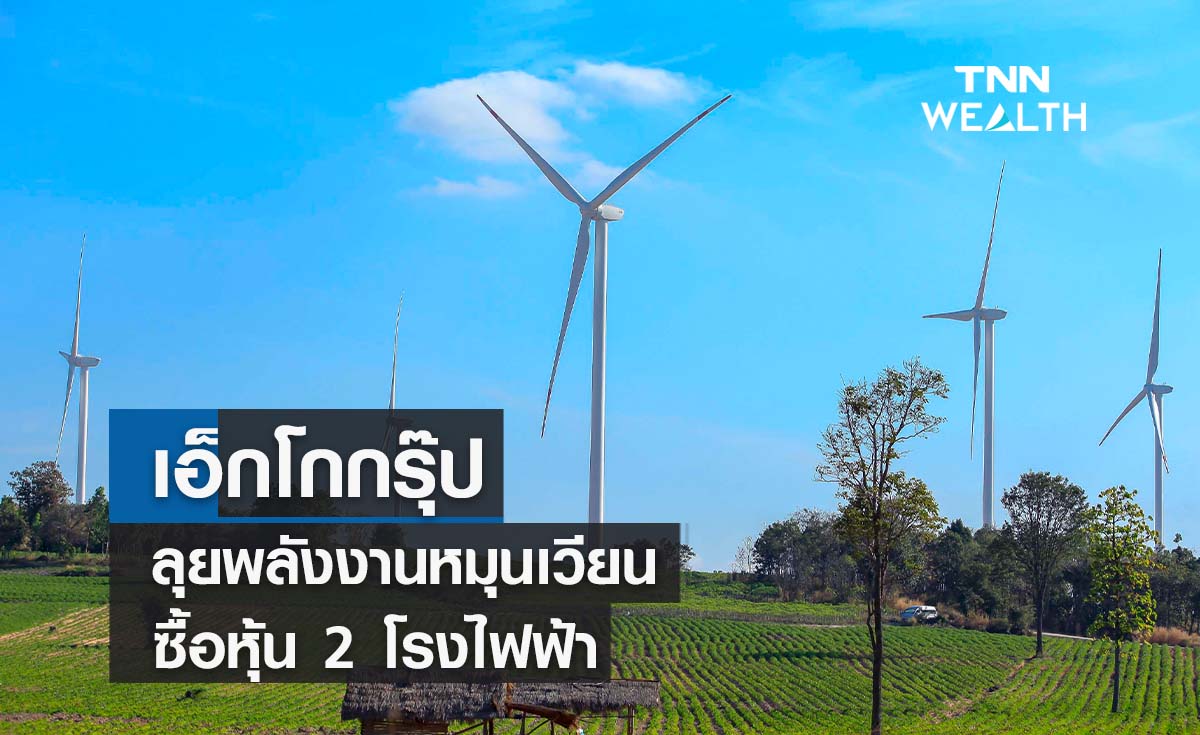 เอ็กโกกรุ๊ปลุยพลังงานหมุนเวียนซื้อหุ้น 2 โรงไฟฟ้า