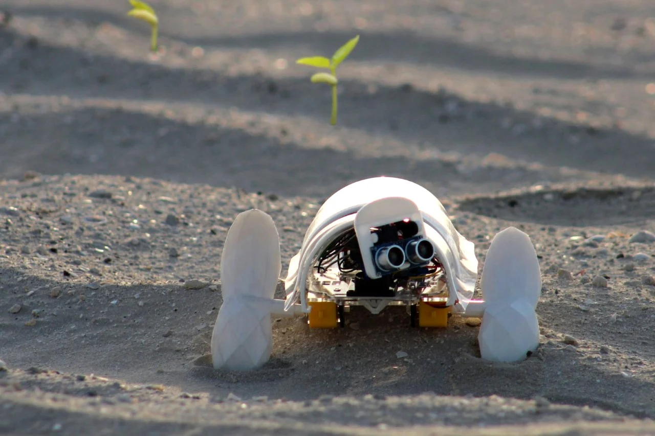 A’seedbot หุ่นยนต์แสงอาทิตย์ นักปลูกพืชแห่งทะเลทราย